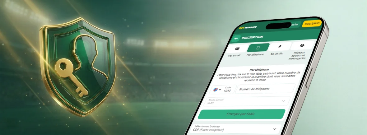 Créer un compte Betwinner sur téléphone